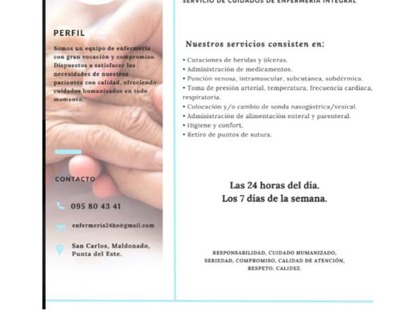 Servicio de enfermería a domicilio