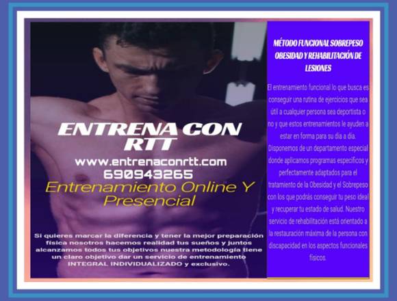 Entrenador Personal online y presencial