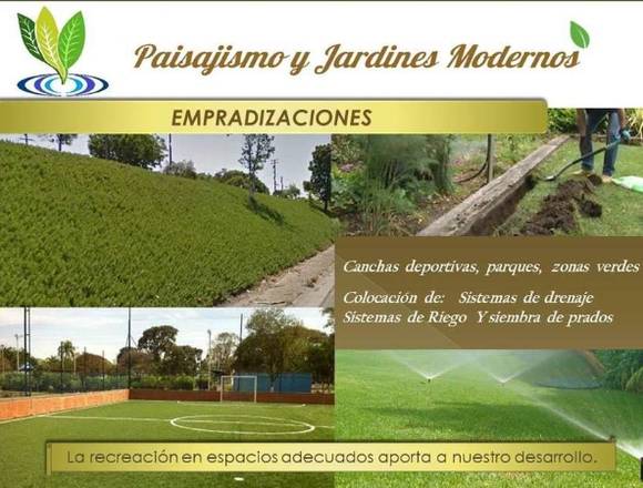 Empradizaciones de Zonas Verdes Canchas Deportivas