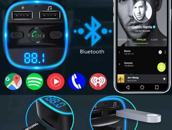 Transmisor Bluetooth para Coche 