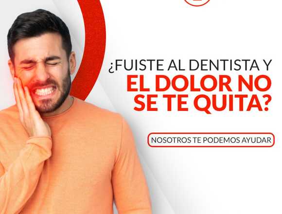 ¿Fuiste al dentista y el dolor no se te quita?