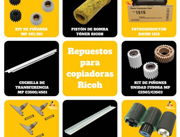 VENTA DE REPUESTOS PARA COPIADORA RICOH