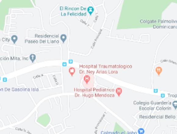 Venta Solar 1,000 M2 próximo al Hospital Ney Arias