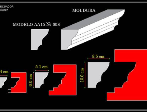 MOLDES PARA CONSTRUIR MOLDURAS DE CEMENTO