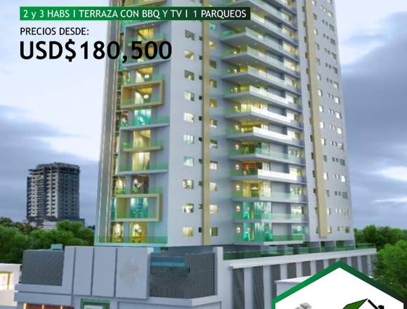 VENTA DE APARTAMENTOS EN PROYECTO EN SAN ISIDRO