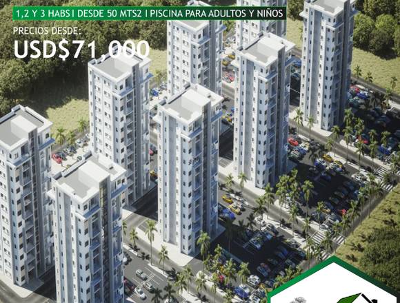 VENTA DE APARTAMENTOS EN PROYECTO EN BOCA CHICA