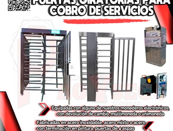 Puerta Giratoria para Baños 