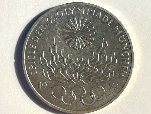 10 DM Gedenkmünze Olympische Spiele 1972 J