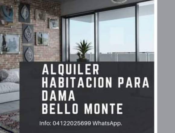 Habitación para Dama Profesional