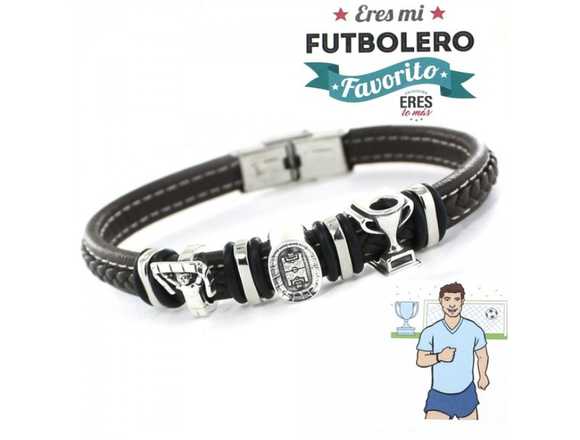 Pulsera Piel Futbolero Caballero