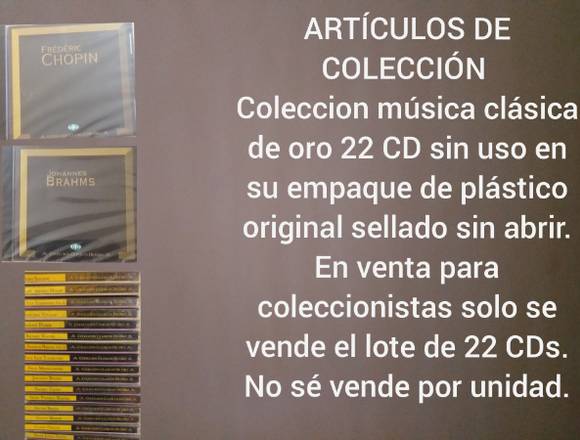 Coleccion de oro música Clasica 22 CDs.