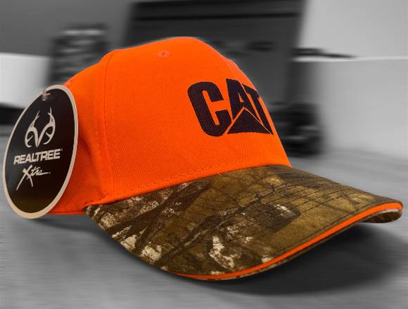 Gorra Caterpillar Naranja Original Visera Camuflaj