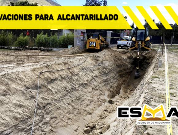 Excavaciones para Alcantarillados, Zanjas