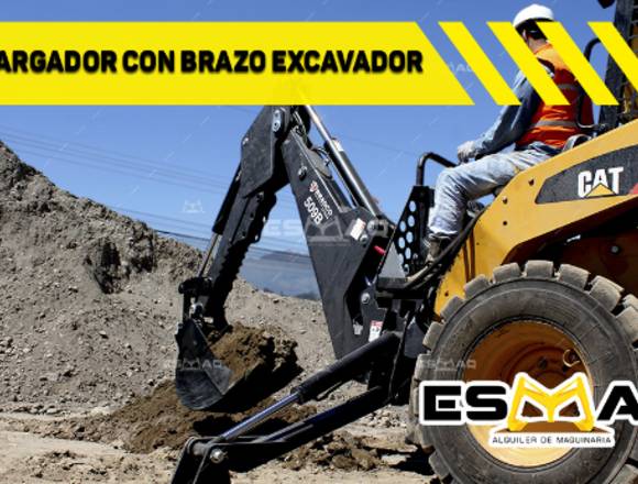 Alquiler de Minicargadora, Bobcat con accesorios