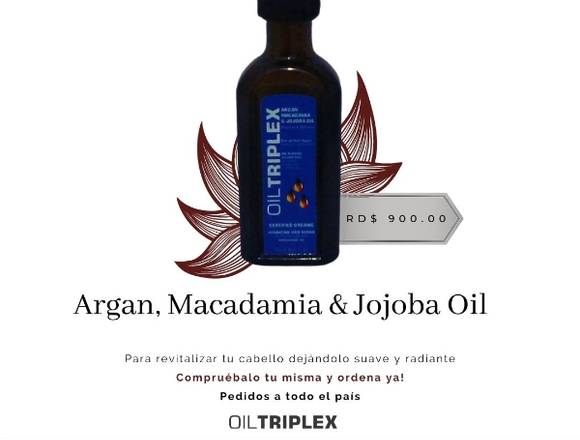 OilTriplex Argan, Macadamia & Jojoba Oil 