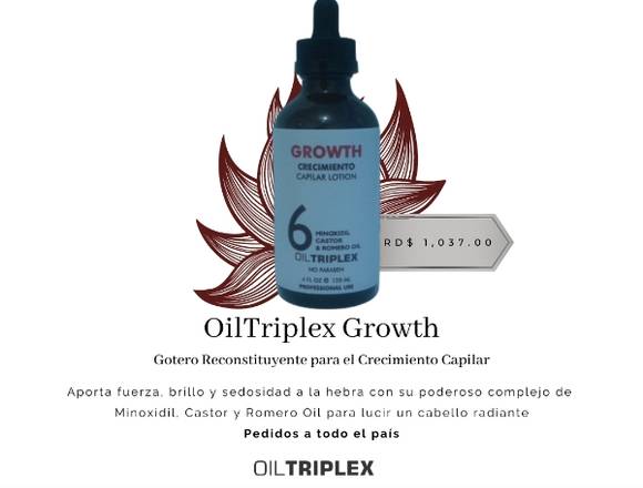 Oiltriplex Growth Gotero Reconstituyente Capilar 