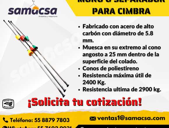 MOÑO O TIRANTE PARA CIMBRA