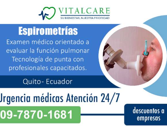 Espirometrias en Quito