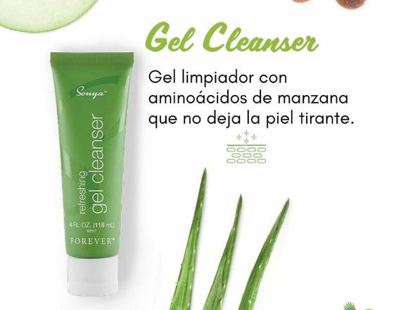 Productos faciales de aloe vera con piel normal