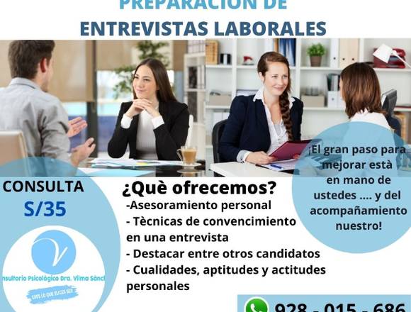 Preparación de entrevistas laborales 