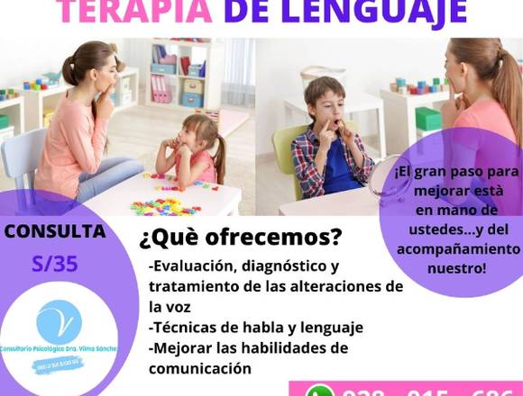 TERAPIA DE LENGUAJE PARA TODAS LAS EDADES