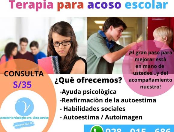 TERAPIA PARA ACOSO ESCOLAR 