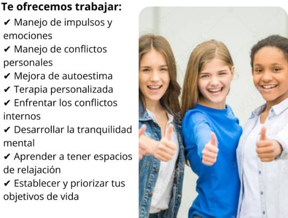 TERAPIA PSICOLÓGICA PARA ADOLESCENTES 😁💪👩‍🦰