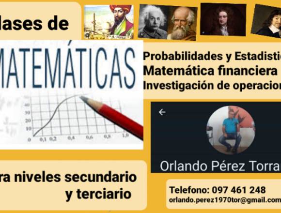 Clases de Matemáticas