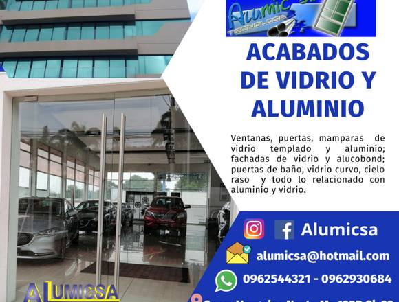 TRABAJOS DE ALUMINIO Y VIDRIO