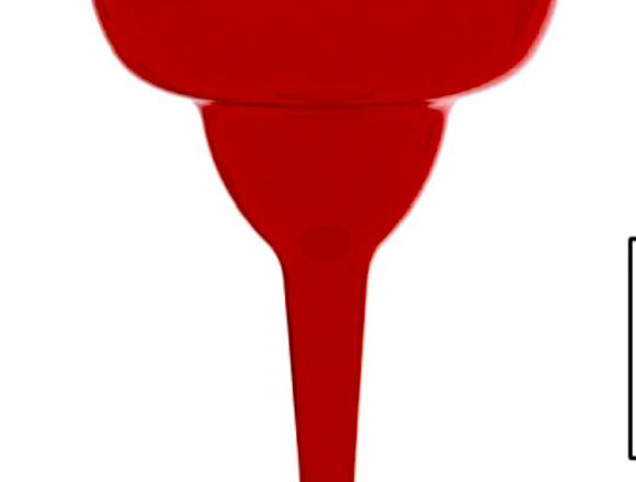 Copas Margarita color  rojo brillante