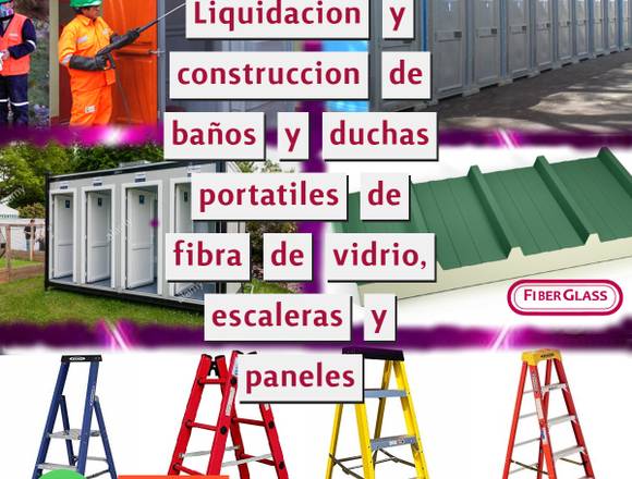 ESCALERAS,BAÑOS Y DUCHAS PORTÁTILES  DE CALIDAD