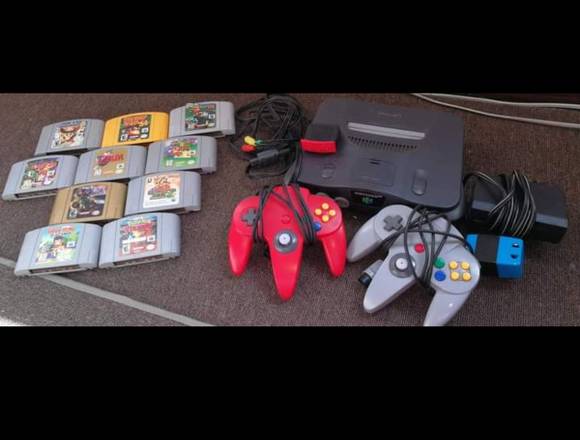 Vendo hermosa consola Nintendo 64 