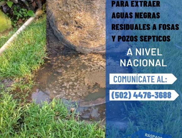 Extracción de aguas residuales a nivel nacional