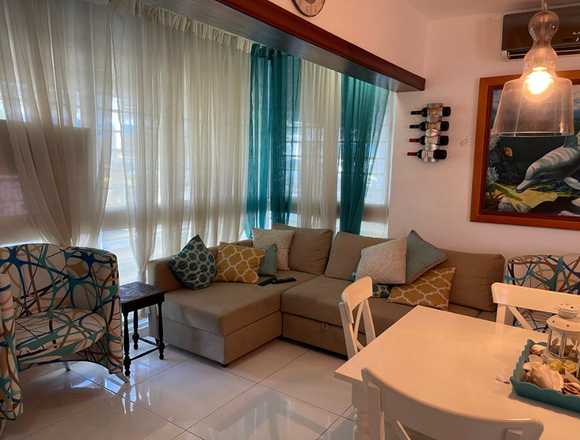 Apartamento amueblado 2da. linea playa Juan Dolio