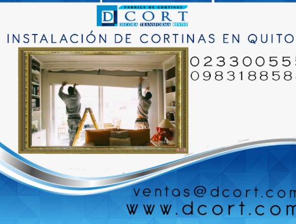 Instalacion de cortinas en quito