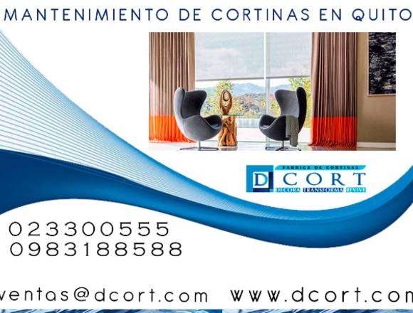 Mantenimiento de cortinas en quito