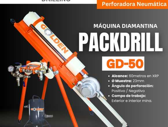 PACKDRILL PERFORADORA DIAMANTINA GD-50 