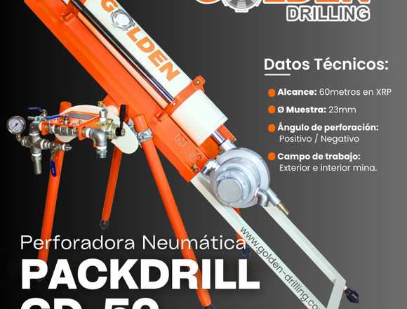 PACKDRILL GD-50 PARA COMPACTACIÓN DE SUELOS 