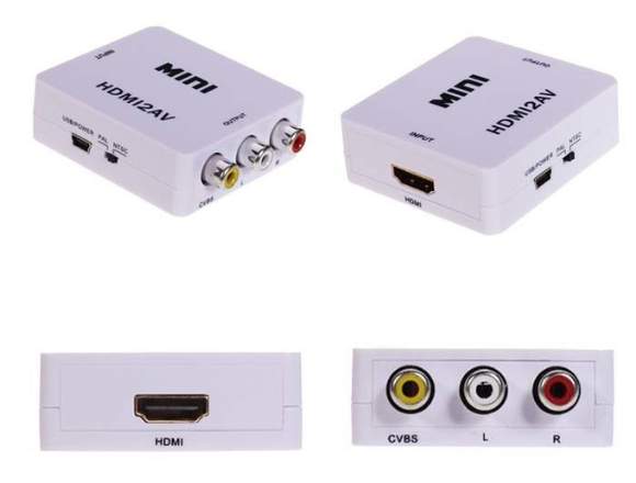 Convertidor de HDMI A RCA ( audio y video)