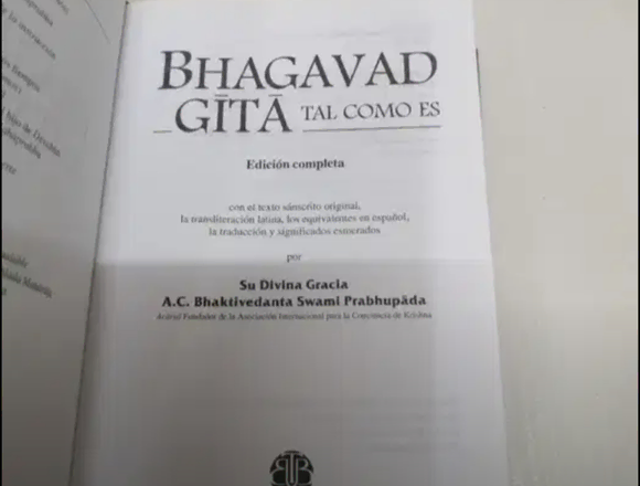 Vendo tomo del vagavad guita indu krisna