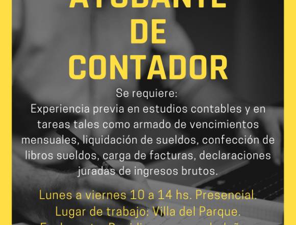 Ayudante de Contador