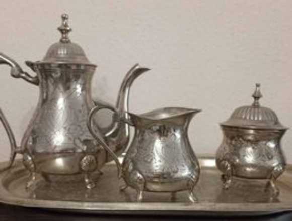 SERVICIO DE TÉ INGLESA DE 4 PIEZAS,SILVER 99