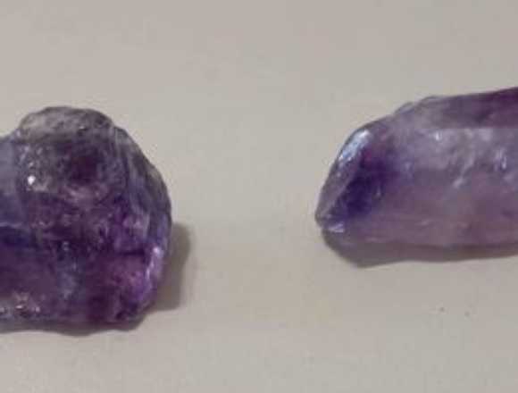 2 PIEDRAS DE AMATISTA DE CRISTAL NATURAL,U,S,A,