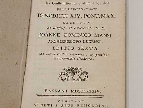 LIBRO ANTIGUO DE RELIGIÓN DE 1784,EPITOME DOCTRINA
