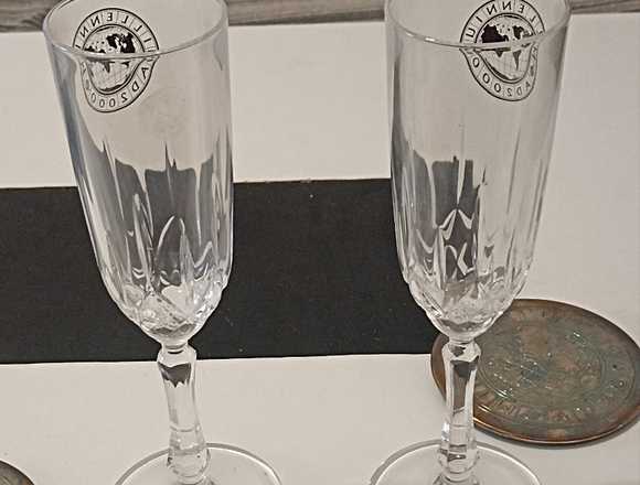 SET DE 2 VASOS DE CRISTA, ROYAL CRYSTAL ROCK  