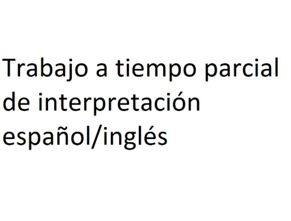 interpretación español/inglés 