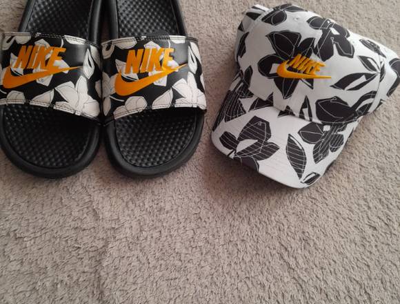 Sandalias y gorra Nike 