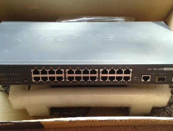 Switch POE 24 Port 802.3af 10/100 2-Port 1000Bas