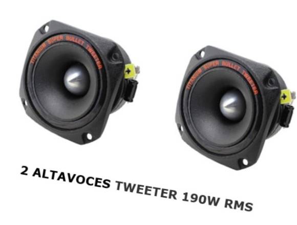 ALTAVOZ TWEETER-190W RMS- PICO 380W-(2 UNIDADES)