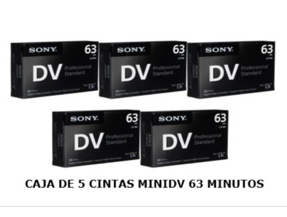 CINTA MINI DV 63 SONY PROFESIONAL -5 CINTAS